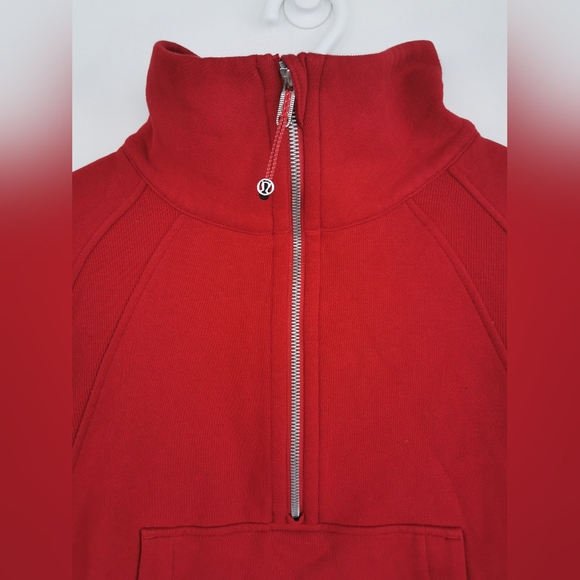 Lululemon Scuba Oversized Funnel-Neck Half ZipTrue Red size M/L - Picture 10 of 14